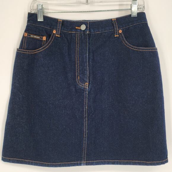 New York & Company NY Jeans Denim Skirt Dark Wash Size 8 NWT Vintage - Picture 8 of 9